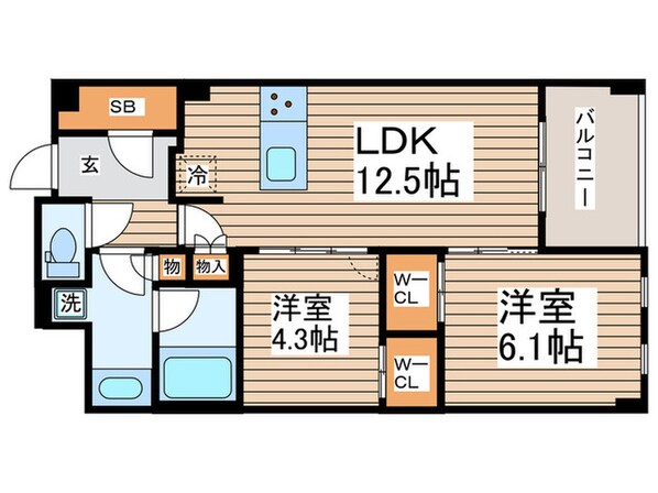 プライマル練馬豊島園の物件間取画像